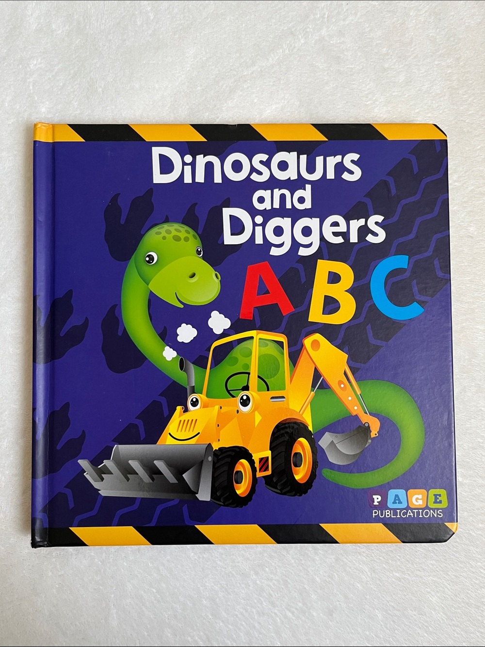 Dinosaurs and Diggers ABC by Page Publications Children's Board Book